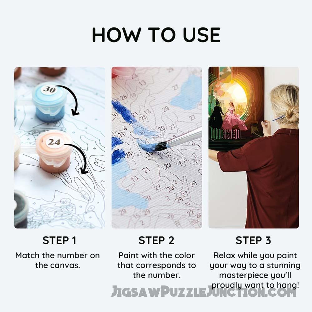 Wicked: Journey to the Emerald City - Paint By Numbers Kit